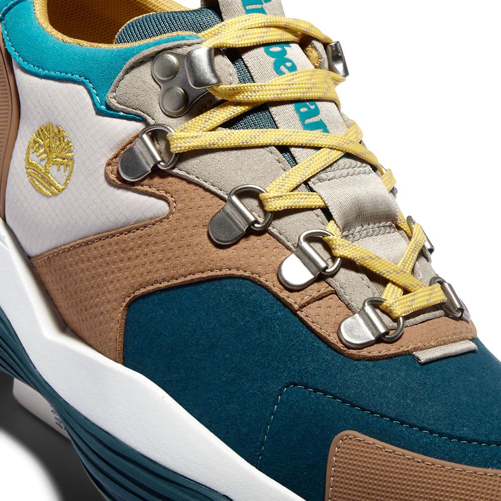 Zapatillas Timberland Mujer Emerald Bay Mixed-Media Azules/Marrones - Chile SIV-871624